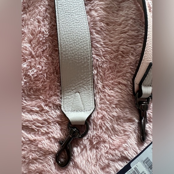 NWT Rebecca Minkoff Handbag Guitar Leather Strap Reversible Blush/Putty - Picture 2 of 7